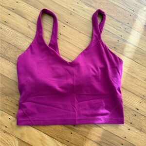 lululemon Align™ Tank Top *Light Support, A/B Cup Berry Pink Size 8